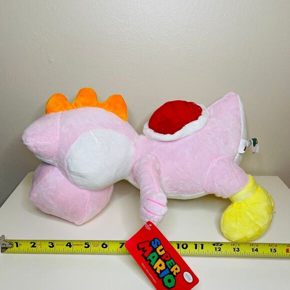 NWT BIG Nintendo Super Mario Bro Yoshi Plush Green 14” - Picture 3 of 4
